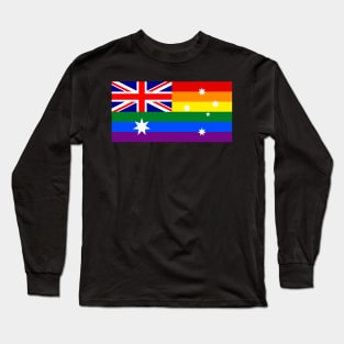 Australia LGBTQ Pride Flag, v2 Long Sleeve T-Shirt